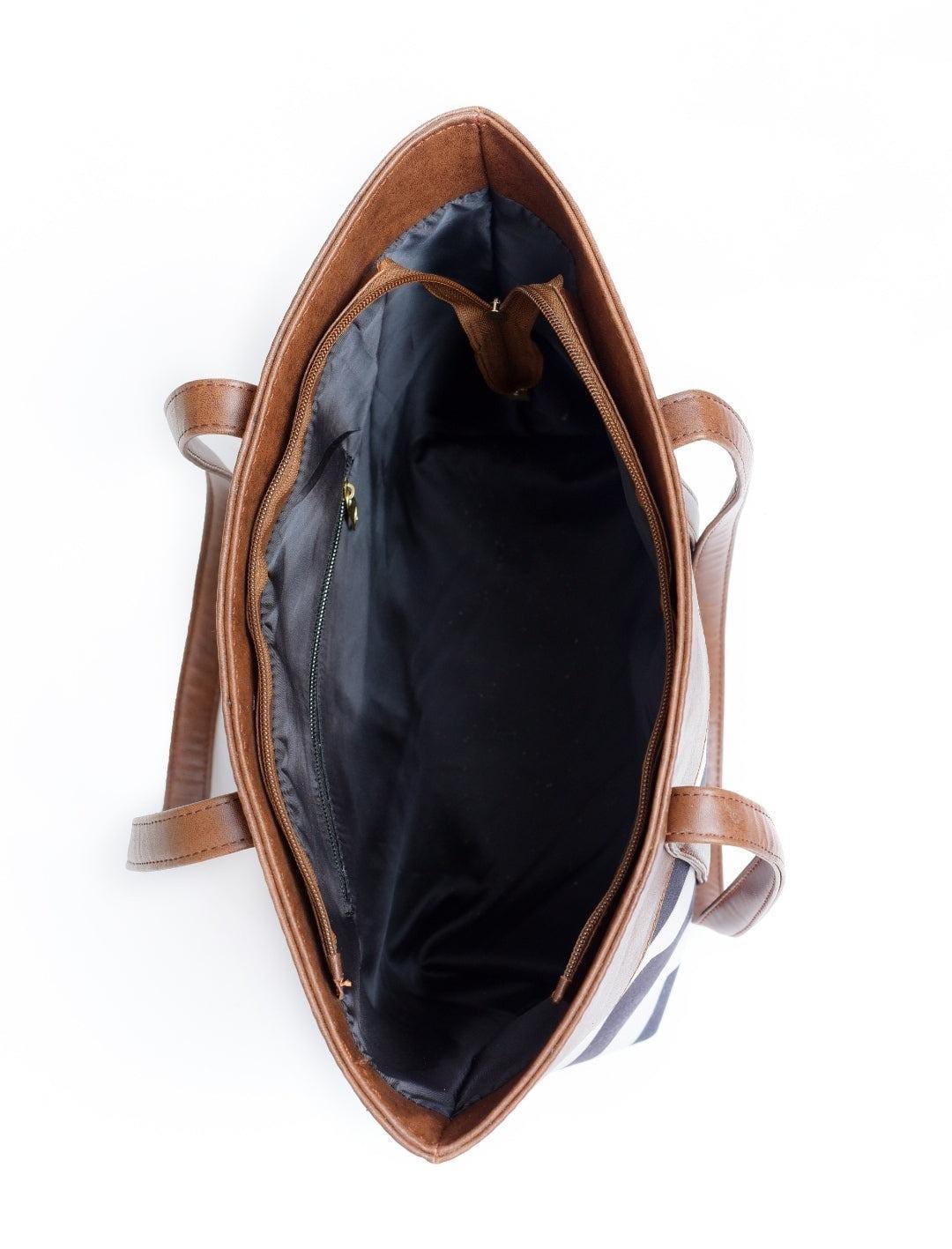 Women’s PU Leather Printed Tote Bag – Stylish Shoulder Bag & Purse for Everyday Use