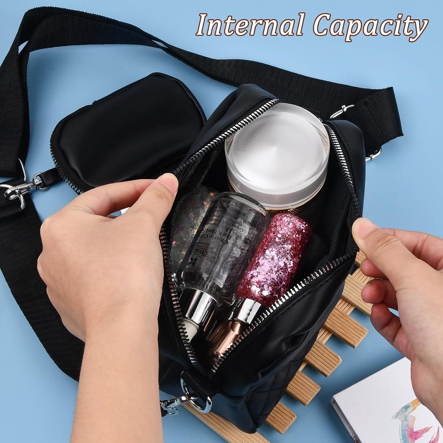 Stylish Convertible Crossbody Bag for Girls – Waterproof PU Leather Shoulder Handbag with Change Purse | Trendy Travel Crossbody (Black)