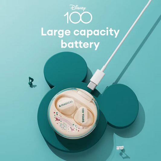 Disney 100th Anniversary Bluetooth 5.3 Wireless Earbuds | QS-T1 HIFI Stereo Earphones with Low Latency – Random Color