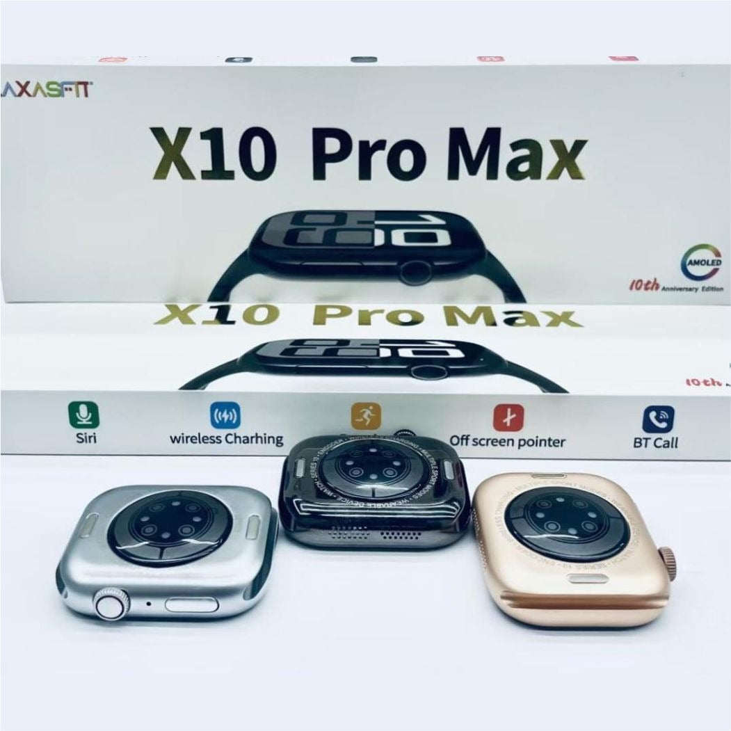X10 Pro Max Ultra Slim Smartwatch (2025 Edition) | Bluetooth Calling, Waterproof, Box Packed