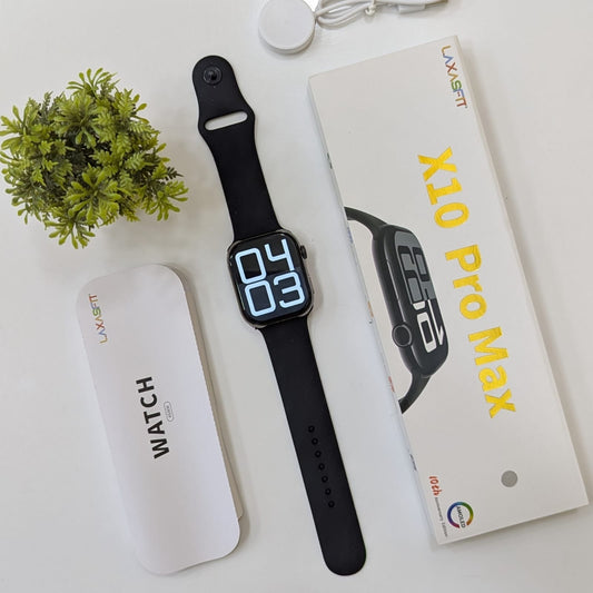 X10 Pro Max Ultra Slim Smartwatch (2025 Edition) | Bluetooth Calling, Waterproof, Box Packed