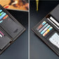 Stylish Slim Long PU Leather Wallet & Card Holder for Boys & Girls – Clutch (Black)