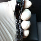 Baisheng Black & White Watch – Black Chain with Decorative Sub-Dials
