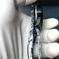 Baisheng Black & White Watch – Black Chain with Decorative Sub-Dials