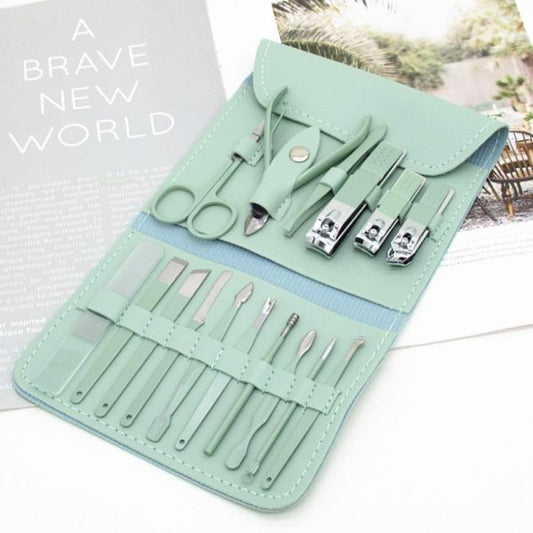 16-Piece Manicure & Pedicure Kit – Premium Nail Care Set