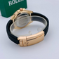 Rolex Men's Golden Stylish Watch with Adjustable Rubber Strap & Heavy Master Lock – Steel Bezel | Without Box